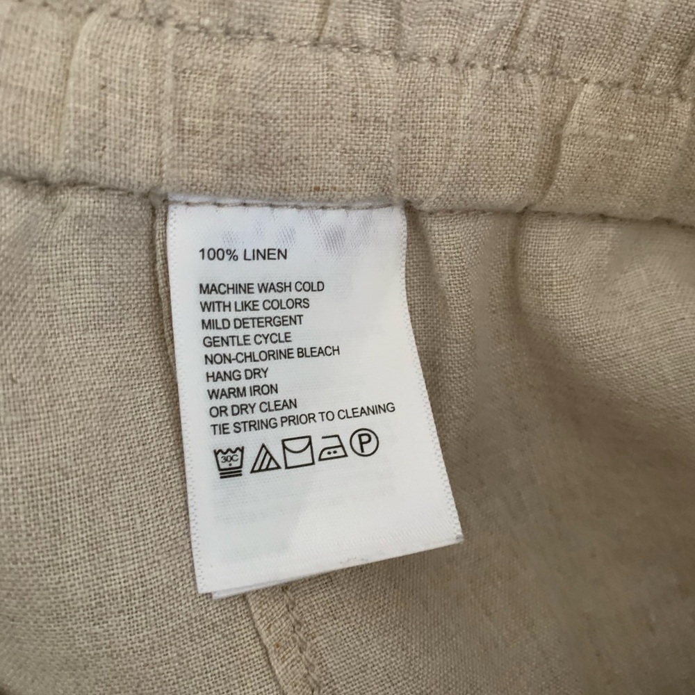 Tommy Bahama Khaki Linen Pants M - Picture 4 of 4